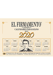 Calendario zaragozano mesa vertical 2019